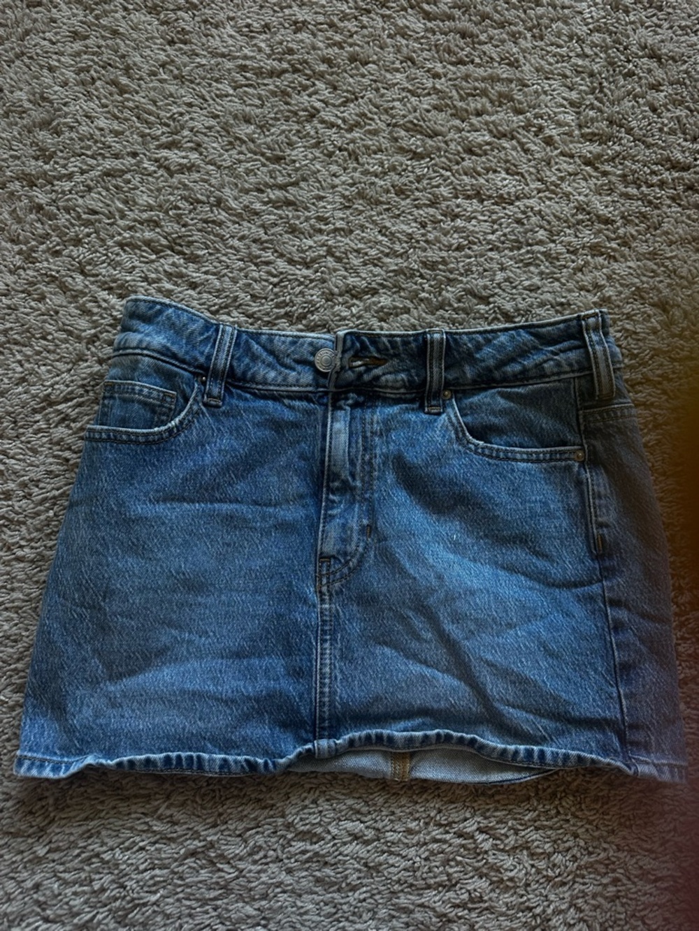 Pacsun Women’sClassic Blue Denim Mini Skirt (25)